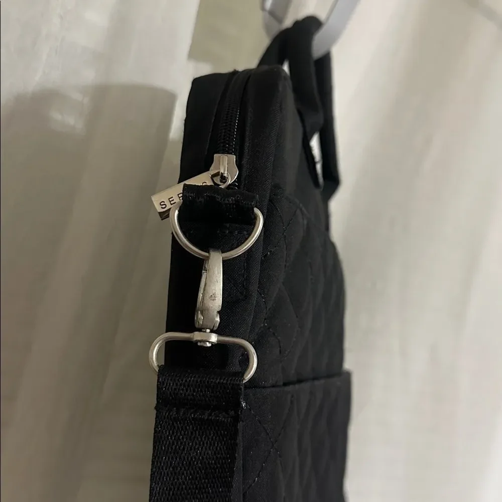 MILANO Series Black Padded Laptop Bag